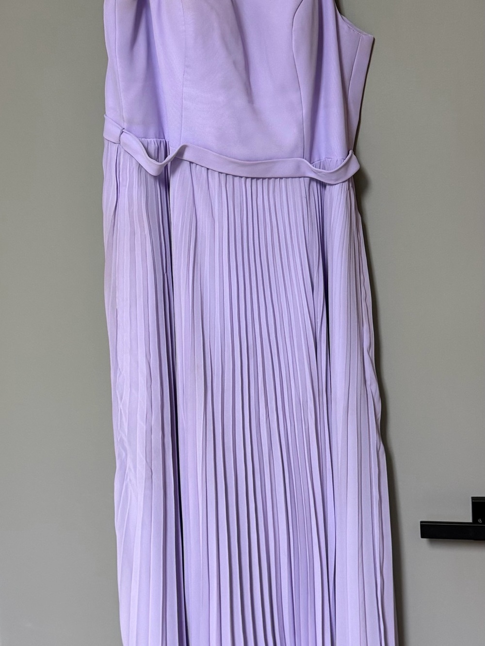 Azazie Lavender Pleated Maxi Gown